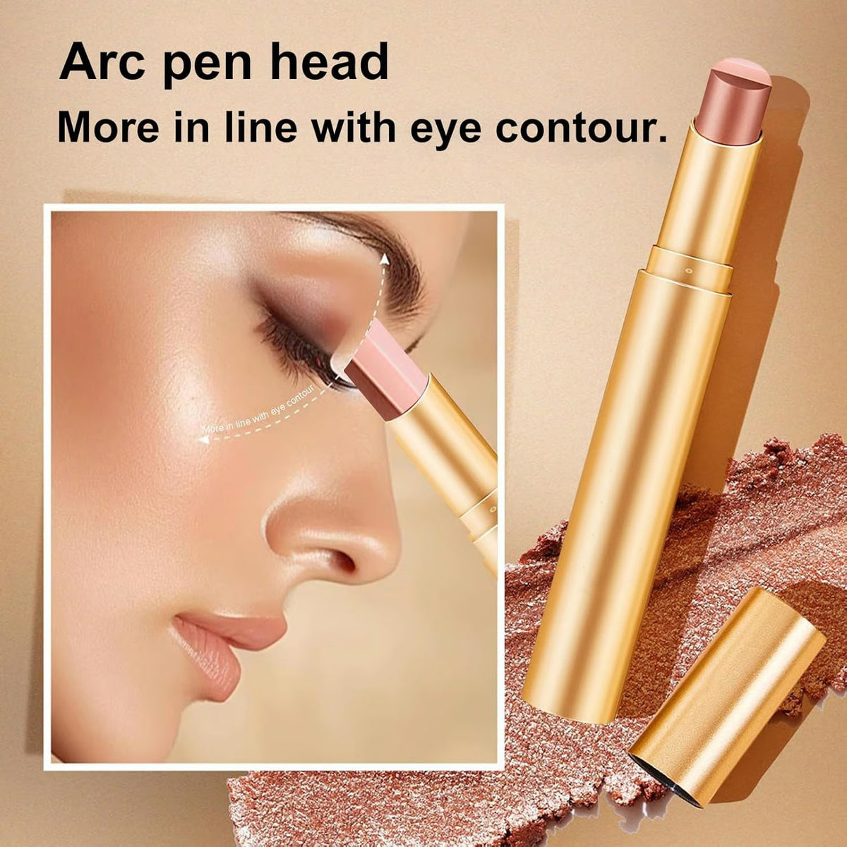 🔥LAST DAY SALE 49% OFF-✨3 Shade Cream Eyeshadow Stick | Smooth & Blendable