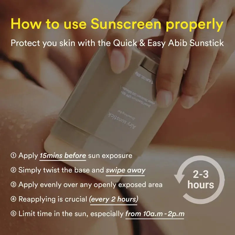 Airy Sunstick Smoothing Bar SPF50 (Single/Duo) | Matt Finish, Non-Sticky Sun Protection for Face and Body, Long-lasting, UV Protector sunscreen(0.81 oz)