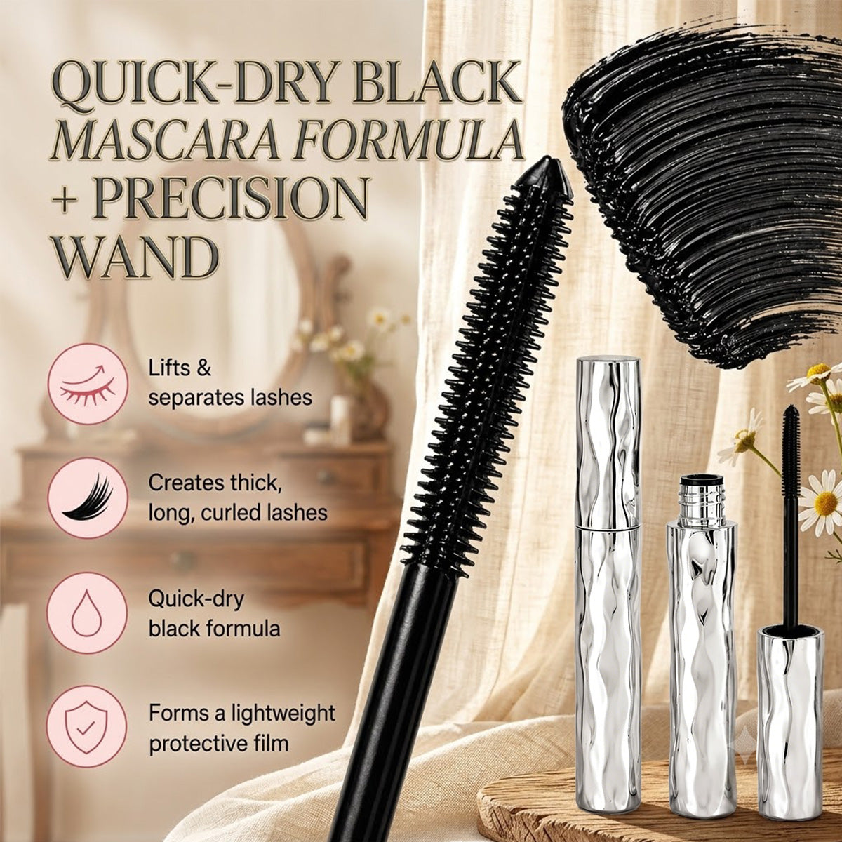 🎁✨ Waterproof Curling & Lengthening Mascara ✨