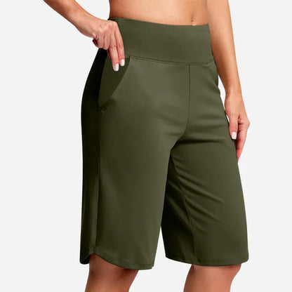 🔥Women's High-Waist Yoga Shorts with Pockets
