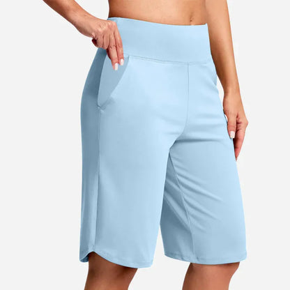 🔥Women's High-Waist Yoga Shorts with Pockets