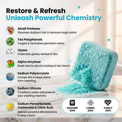 Washing machine cleaning tablets