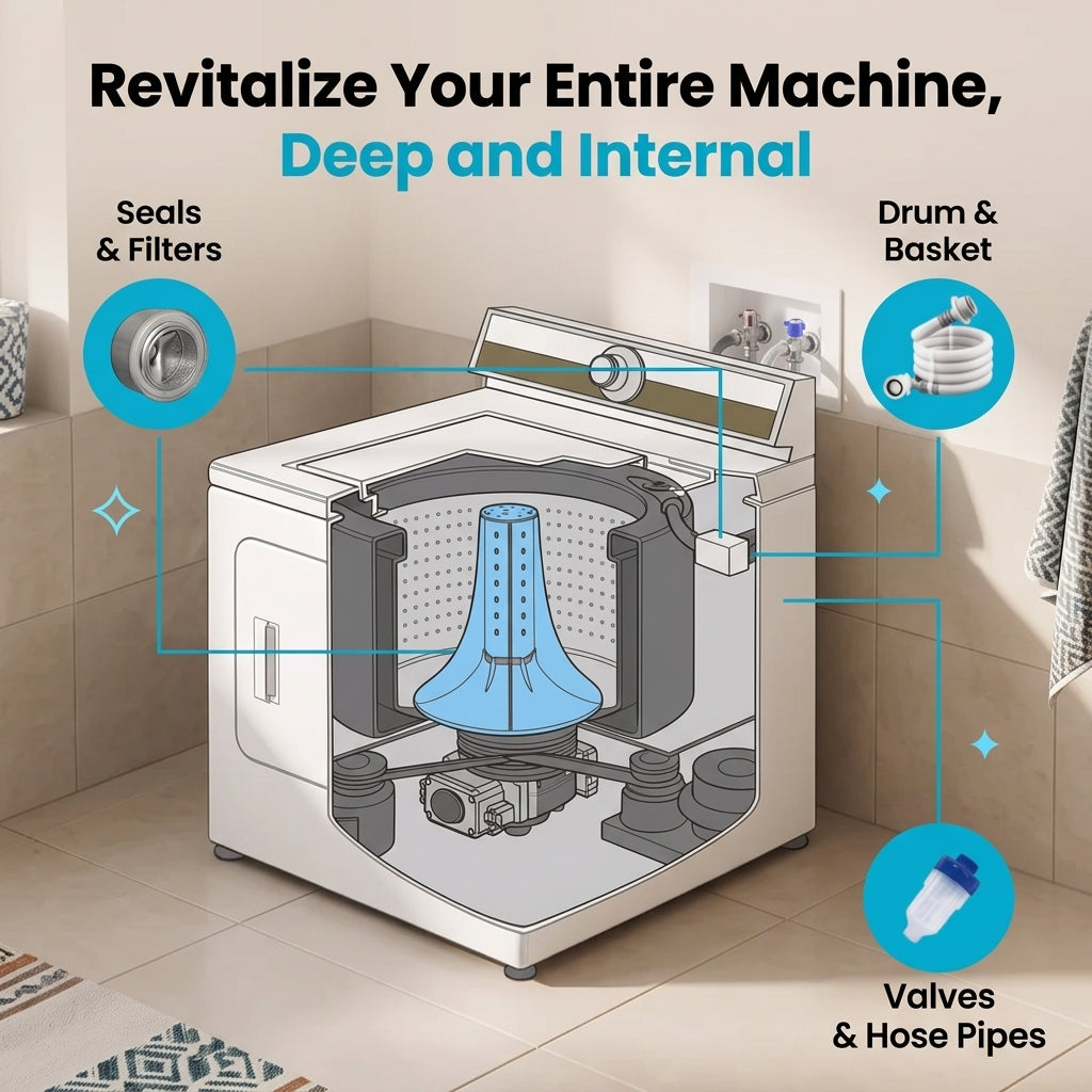Washing machine cleaning tablets