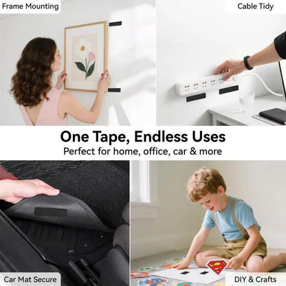 🔥Limited time 50% OFF🔥Heavy Duty Waterproof Self-Adhesive Double Sided Hook and Loop Strips