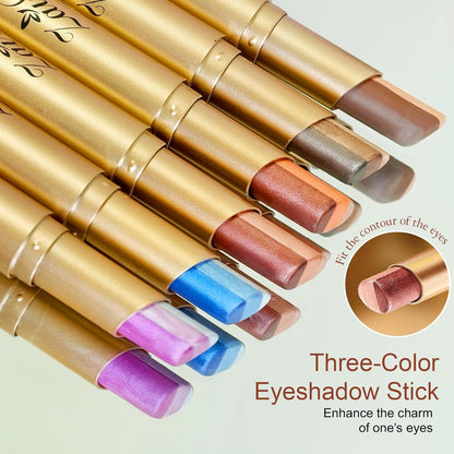 🔥LAST DAY SALE 49% OFF-✨3 Shade Cream Eyeshadow Stick | Smooth & Blendable