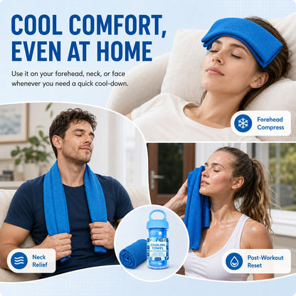 🔥LAST DAY 50% OFF - 🏃❄️Cold Sweat Towel You Can Use Anywhere, Anytime! Reusable Soft Absorbent Cooling Portable
