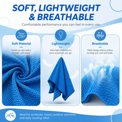 🔥LAST DAY 50% OFF - 🏃❄️Cold Sweat Towel You Can Use Anywhere, Anytime! Reusable Soft Absorbent Cooling Portable