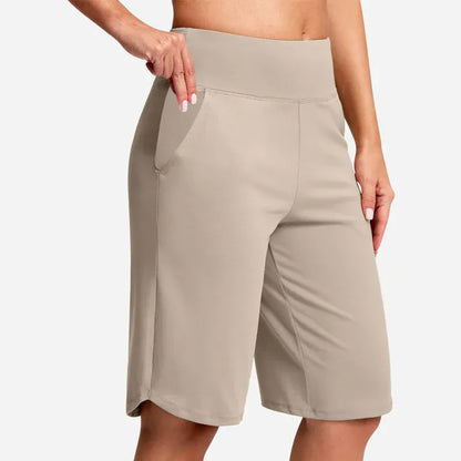 🔥Women's High-Waist Yoga Shorts with Pockets