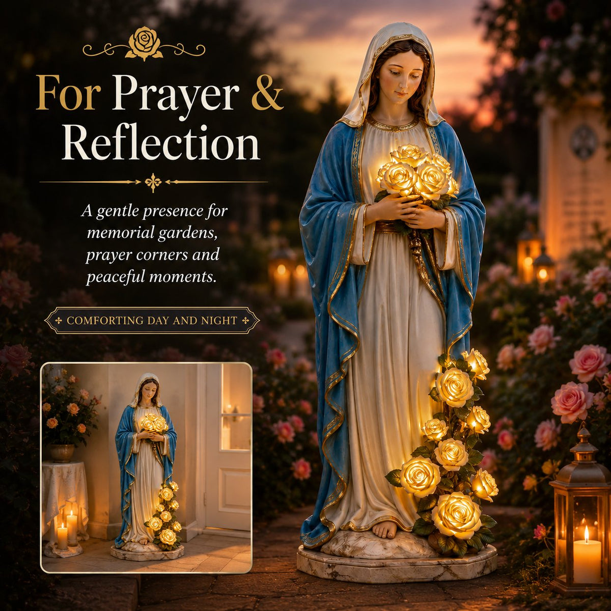 💗Virgin Mary Garden Light