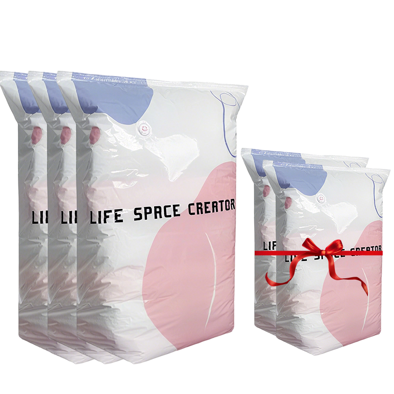 🥳2026 HOT SALE🥳💞50K+ SOLD! No‑Pump Vacuum Storage Bags – Press & seal, no pump needed. Saves 80% space, keeps clothes dry & dust‑free. Perfect for bulky bedding & off‑season gear. 🛏️🗄️